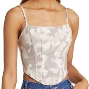 bp Neutral Camouflage Corset Camisole Size M